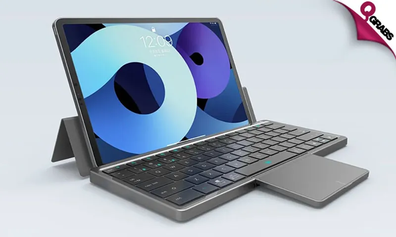 New Concept Keyboard with Folding Touchpad!